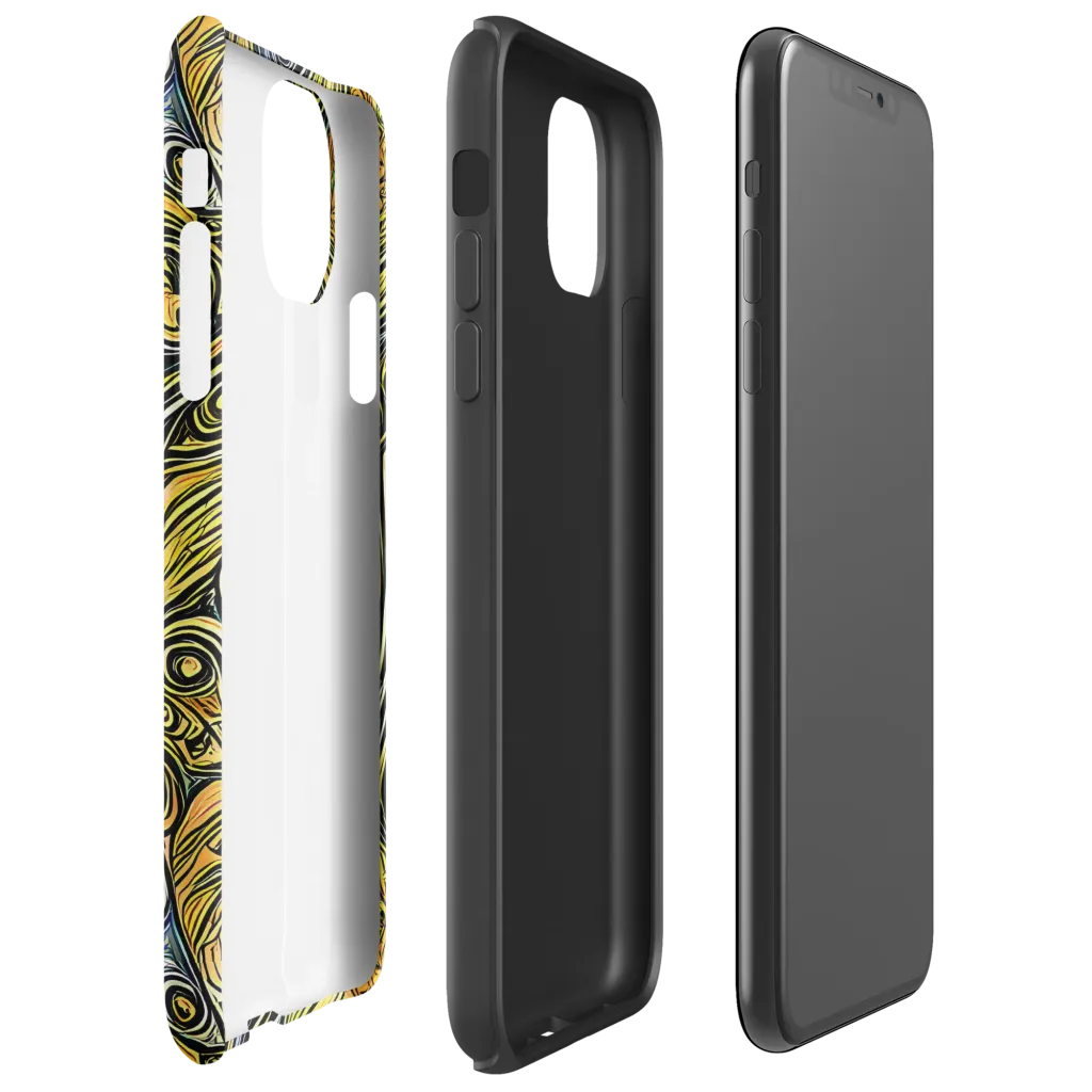 Solar Paisley on Tough Case for iPhone® — Right