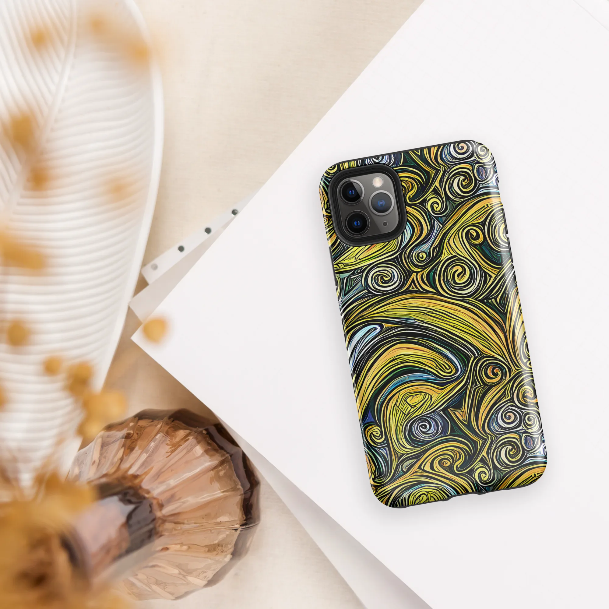 Solar Paisley on Tough Case for iPhone® — Front