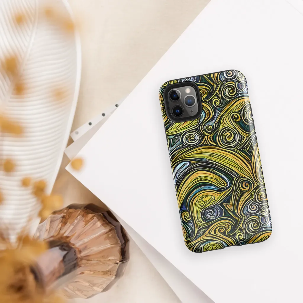 Solar Paisley on Tough Case for iPhone® — Front