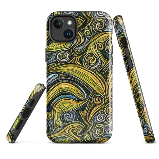 Solar Paisley on a MagSafe Tough Case for iPhone®