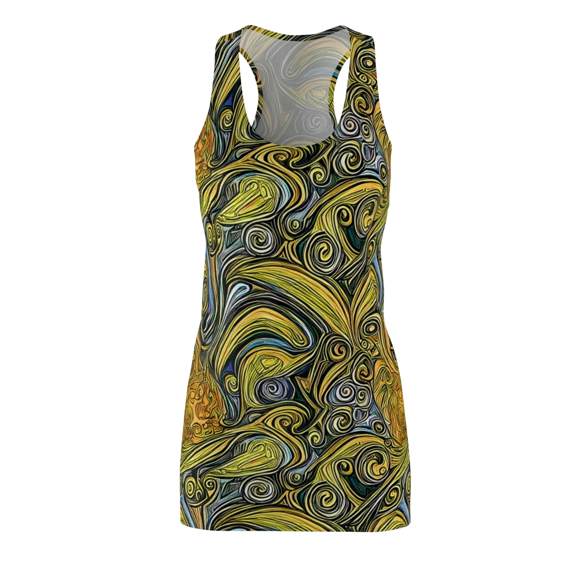 Solar Paisley on Racerback Dress — Front