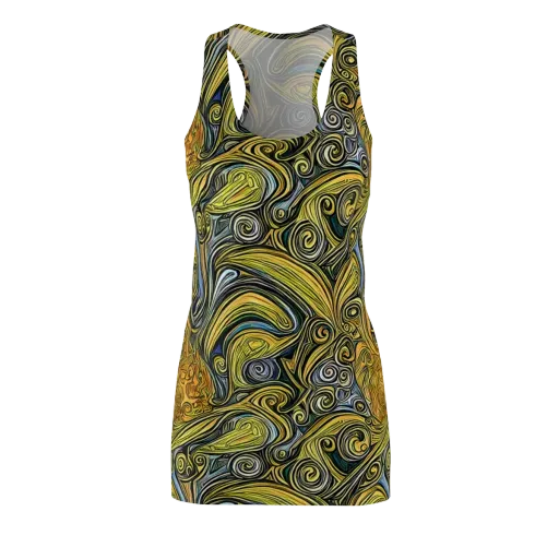 Solar Paisley on a Racerback Dress