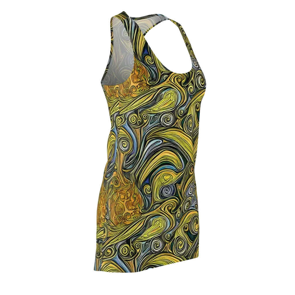 Solar Paisley on Racerback Dress — Front Side