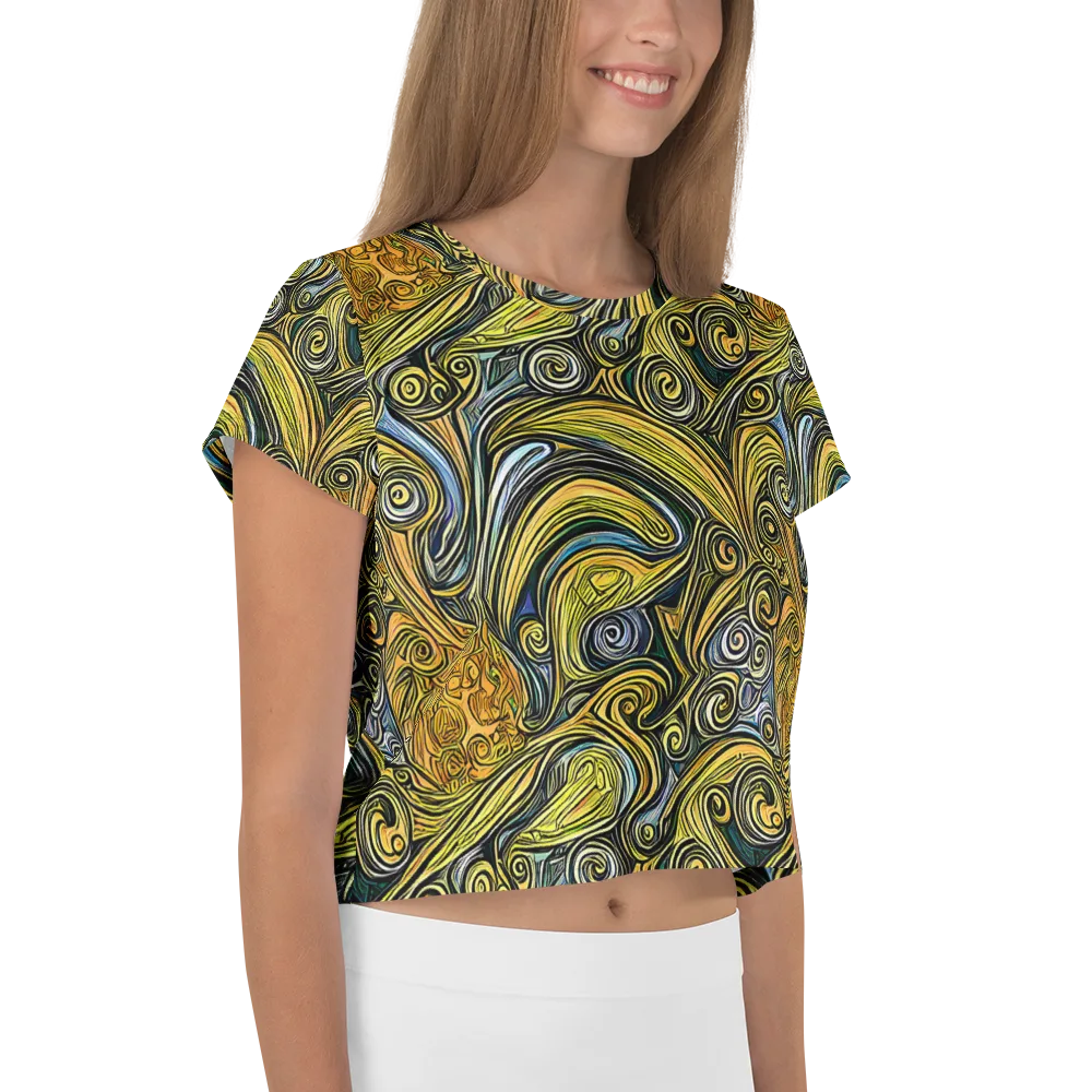 Solar Paisley on Crop Tee — Right