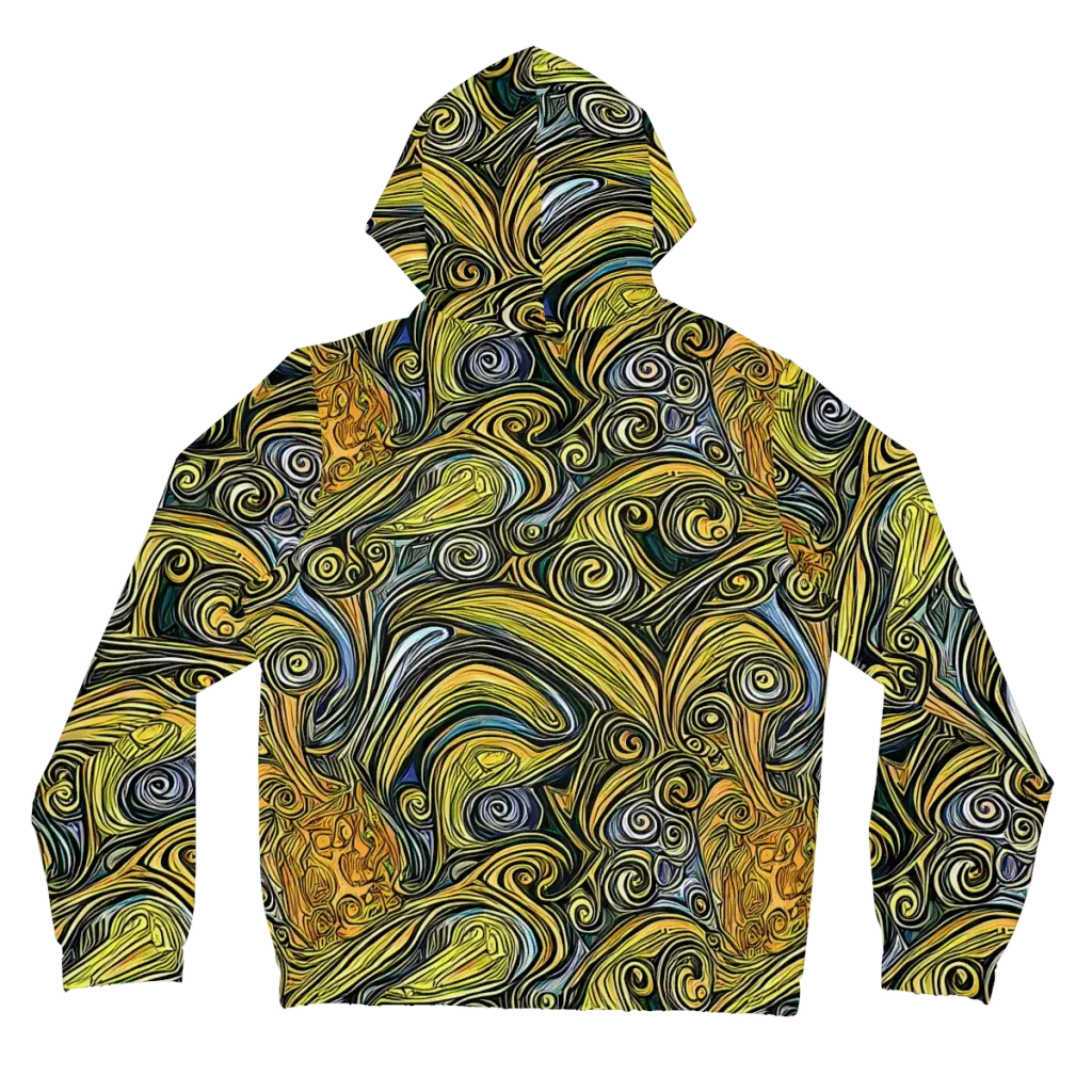 Solar Paisley on Women's Full-Zip Hoodie — Back