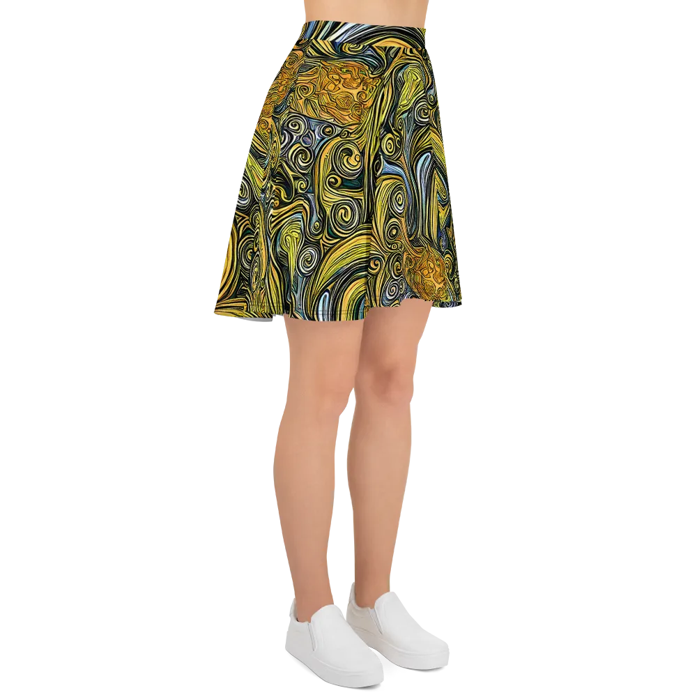 Solar Paisley on Skater Skirt — Right