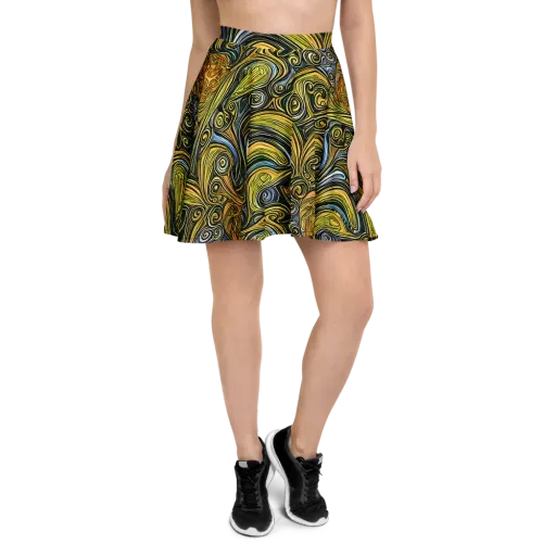 Solar Paisley on a Skater Skirt