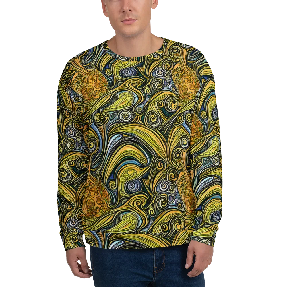 Solar Paisley on Sweatshirt — Front