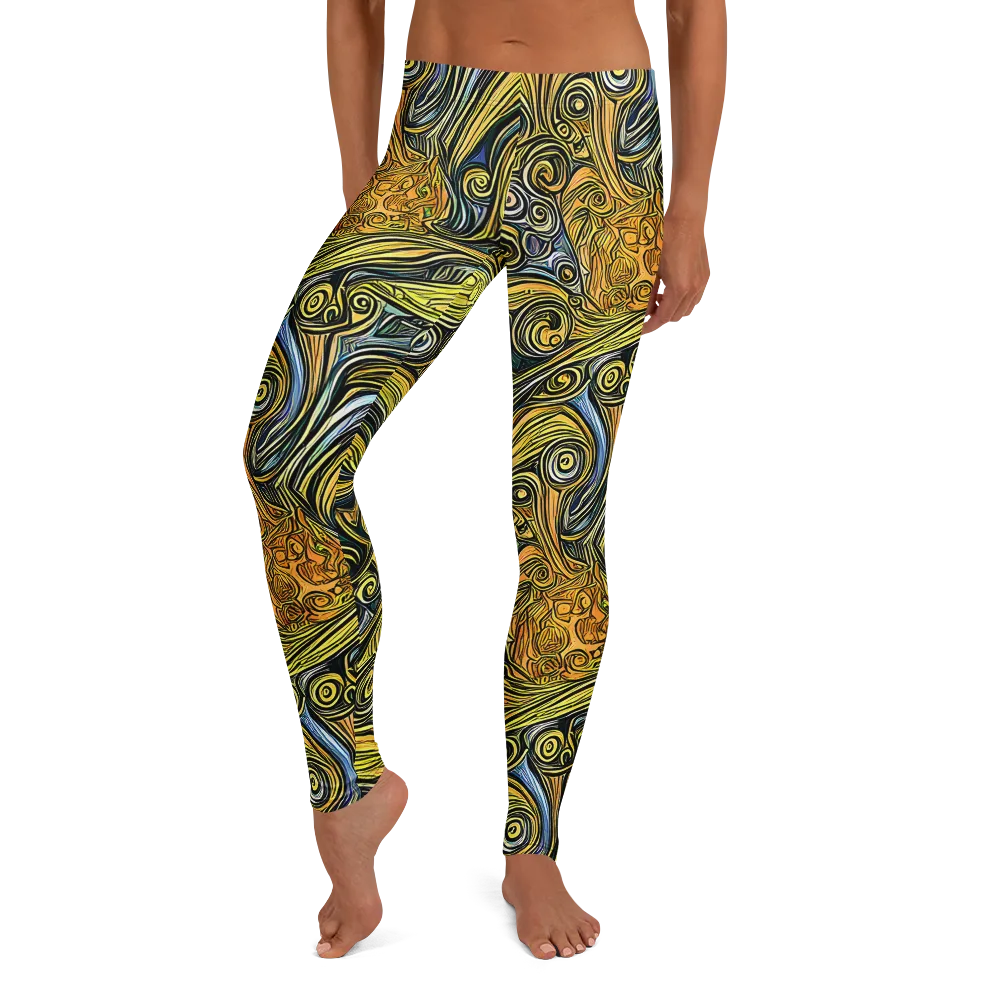 Solar Paisley on Leggings — Front