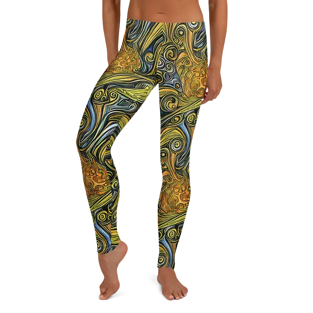 Solar Paisley on Leggings — Front