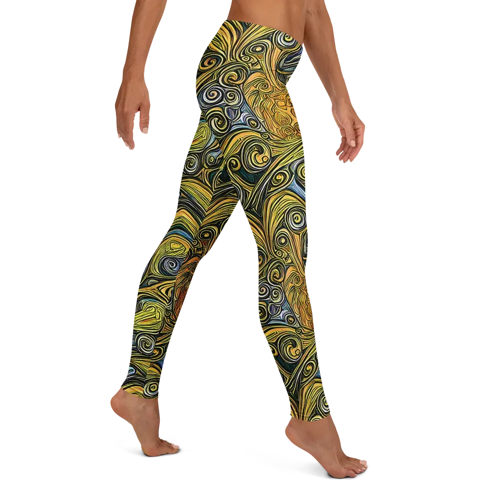 Solar Paisley on Leggings — Right