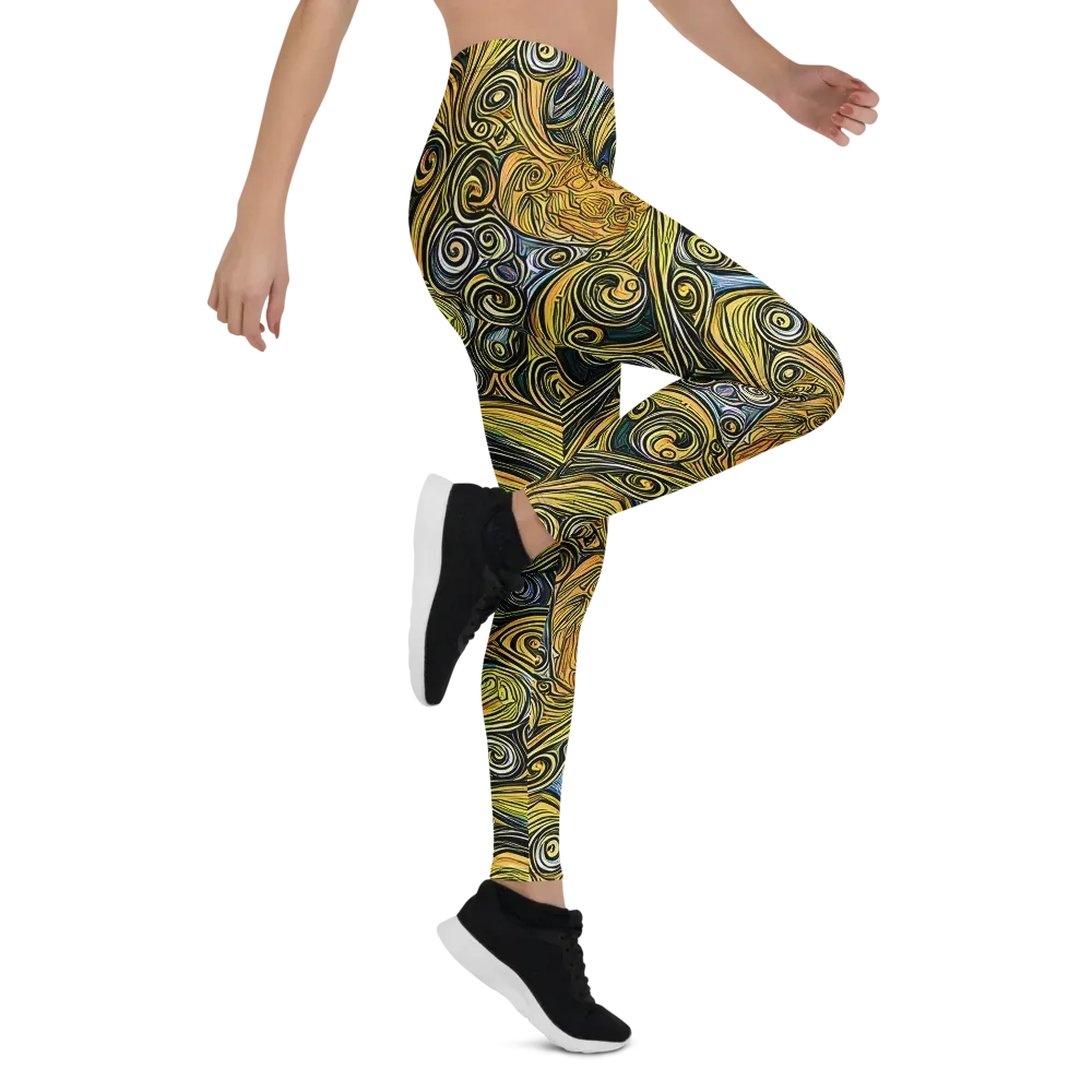 Solar Paisley on Leggings — Right