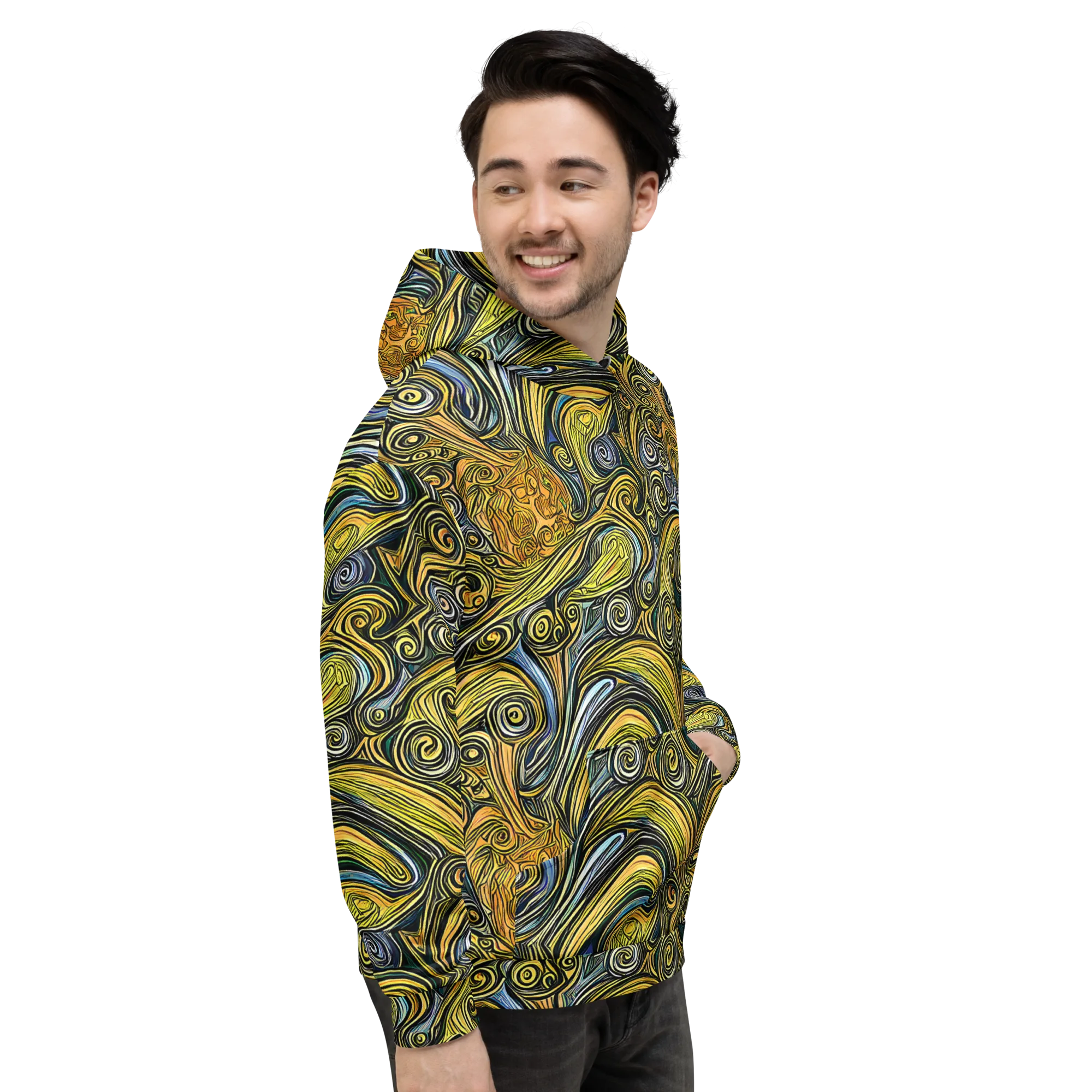 Solar Paisley on Hoodie — Right