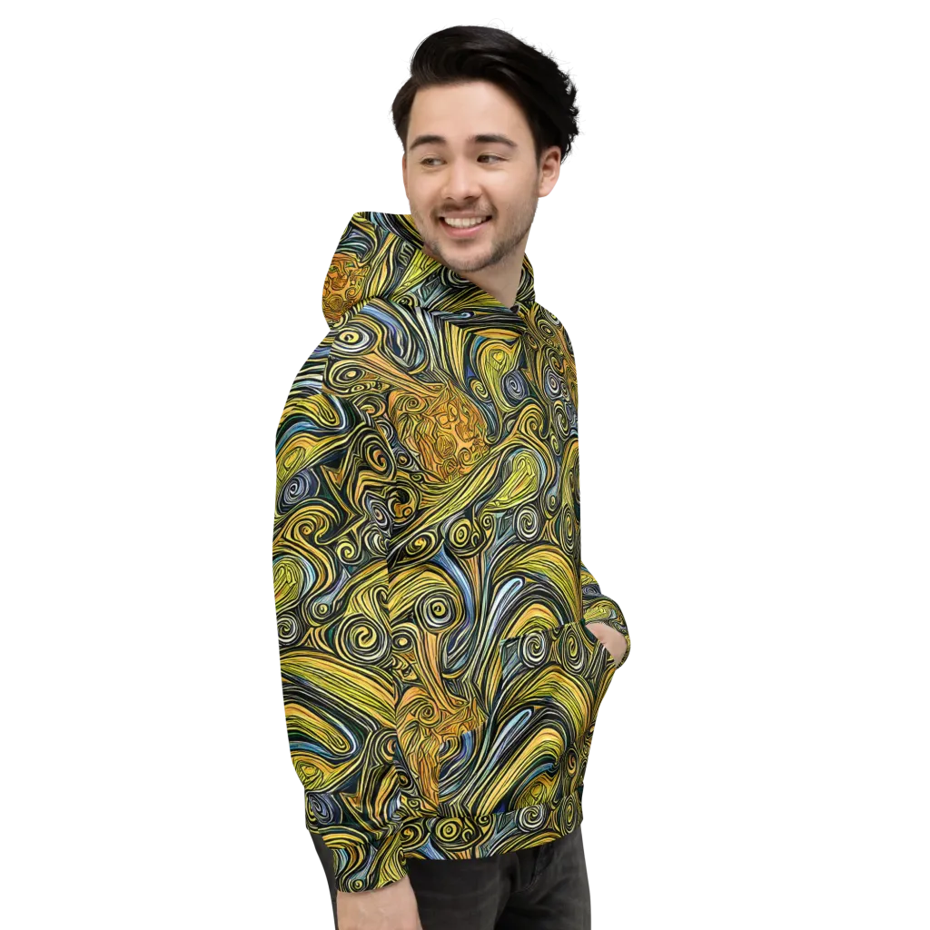 Solar Paisley on Hoodie — Right