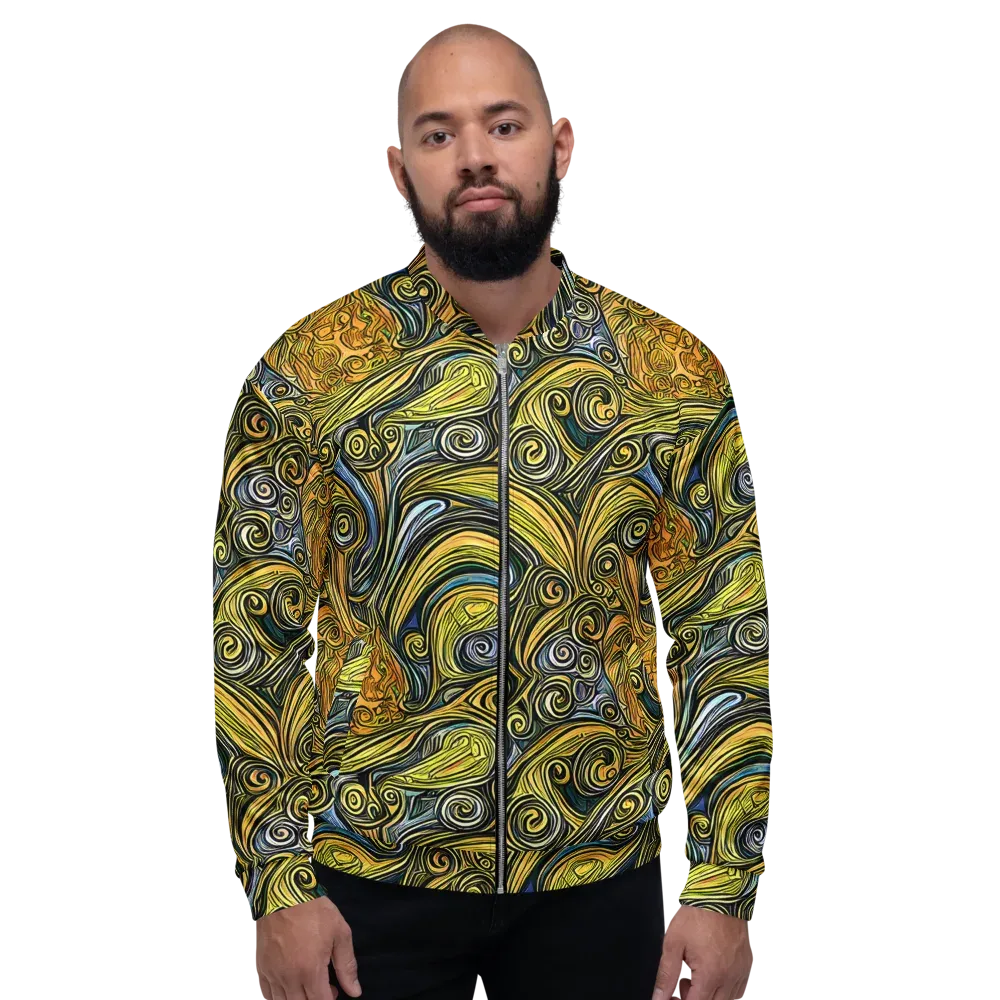 Solar Paisley on Bomber Jacket — Front