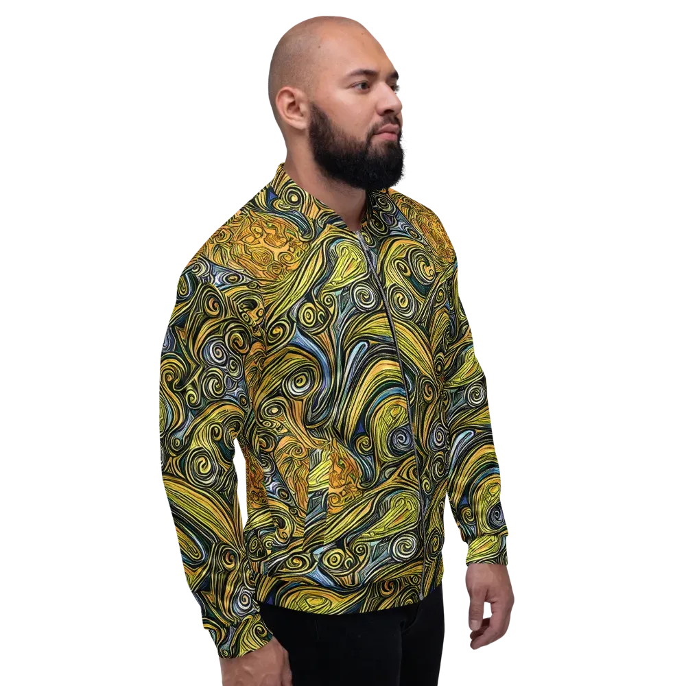 Solar Paisley on Bomber Jacket — Right