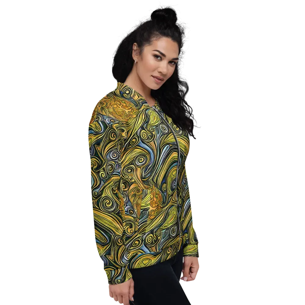 Solar Paisley on Bomber Jacket — Right