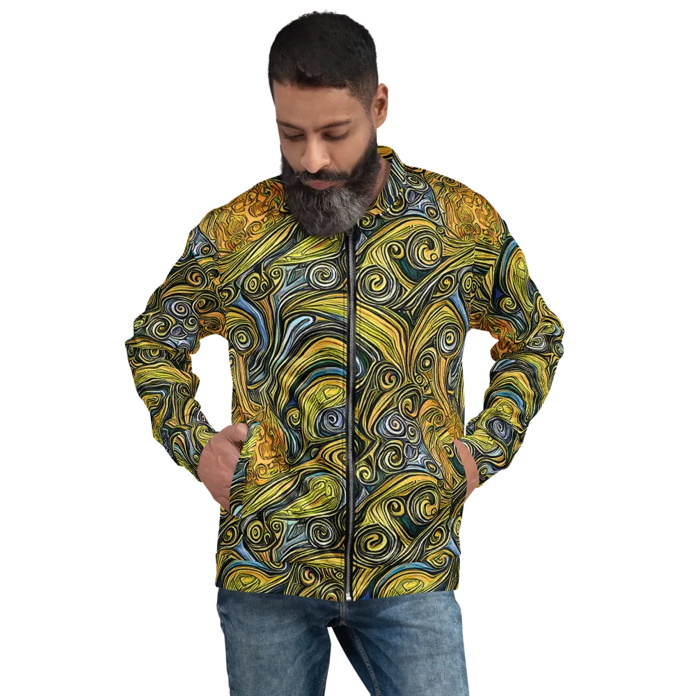 Solar Paisley on Bomber Jacket — Front