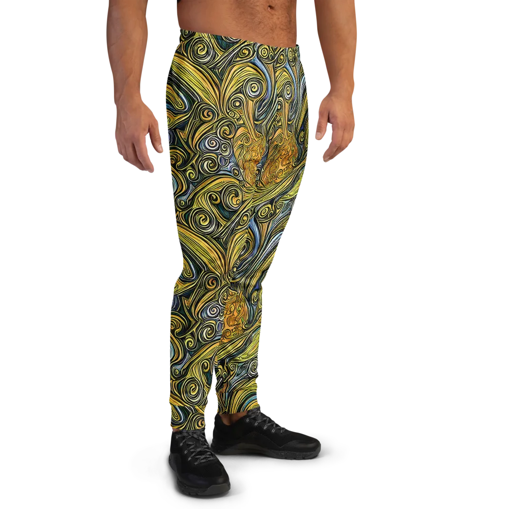 Solar Paisley on Men's Joggers — Right