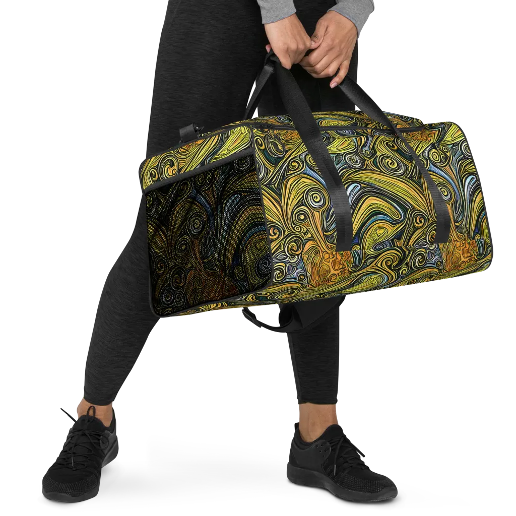 Solar Paisley on Duffle Bag — Right Front