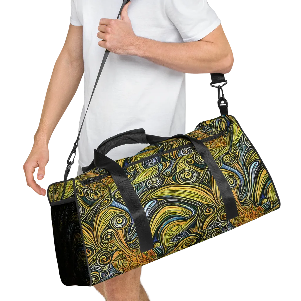 Solar Paisley on Duffle Bag — Right Front