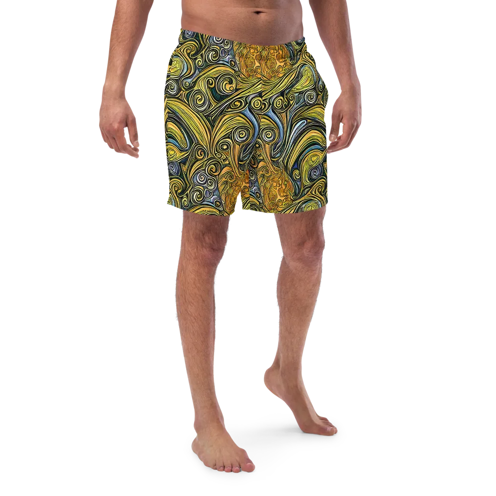 Solar Paisley on Swim Trunks — Front