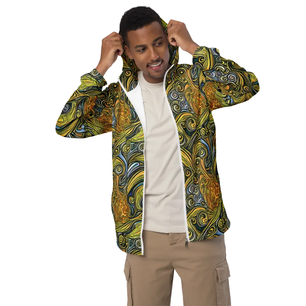 Solar Paisley on Men's Windbreaker — Front