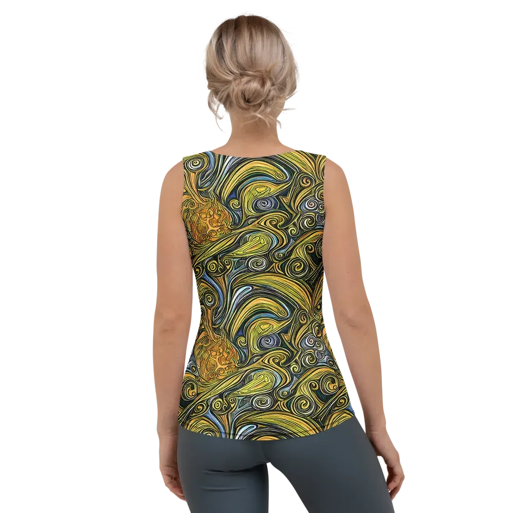 Solar Paisley on Women's Tank Top — Back
