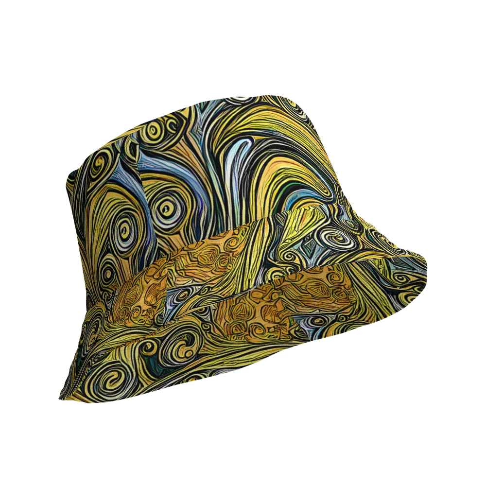 Solar Paisley on Reversible Bucket Hat — Product details Outside