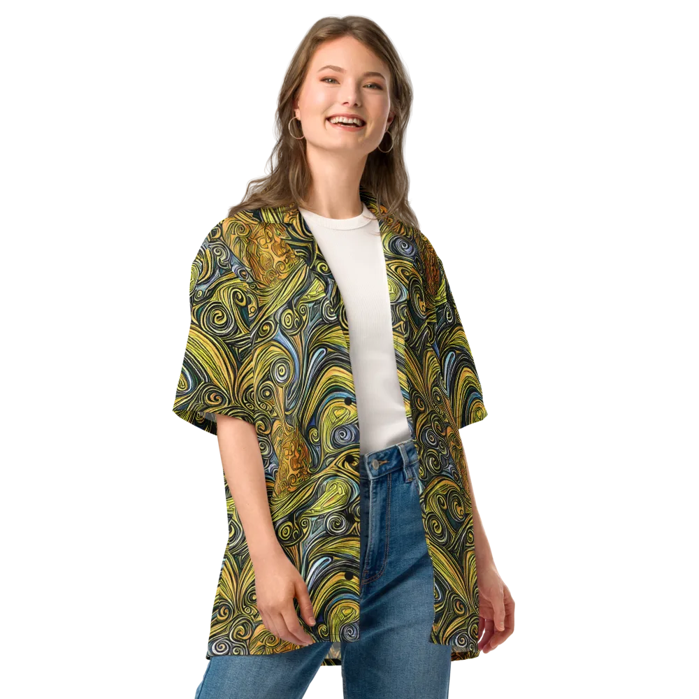 Solar Paisley on Button Shirt — Front