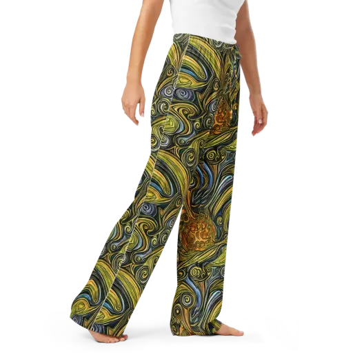 Solar Paisley on a Women's Pajama Pants