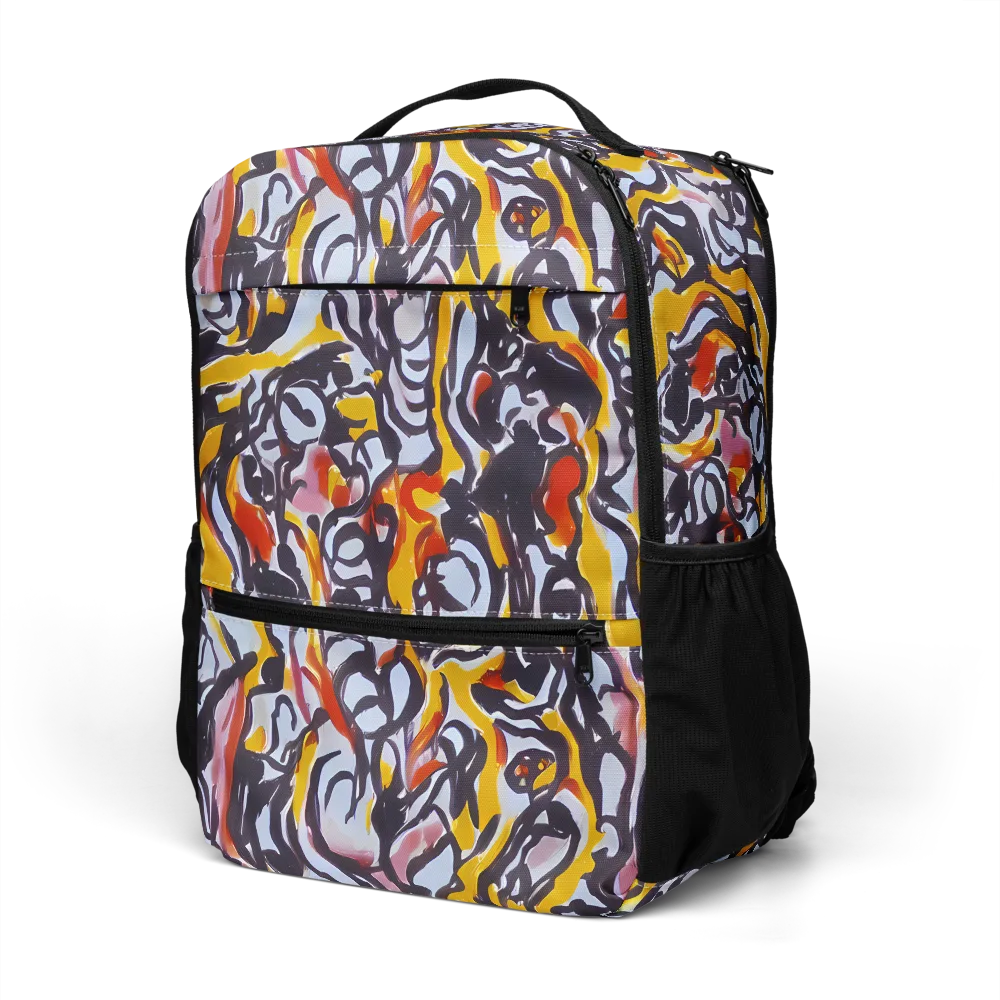 Saffron After Dark on Utility Backpack — Left Front