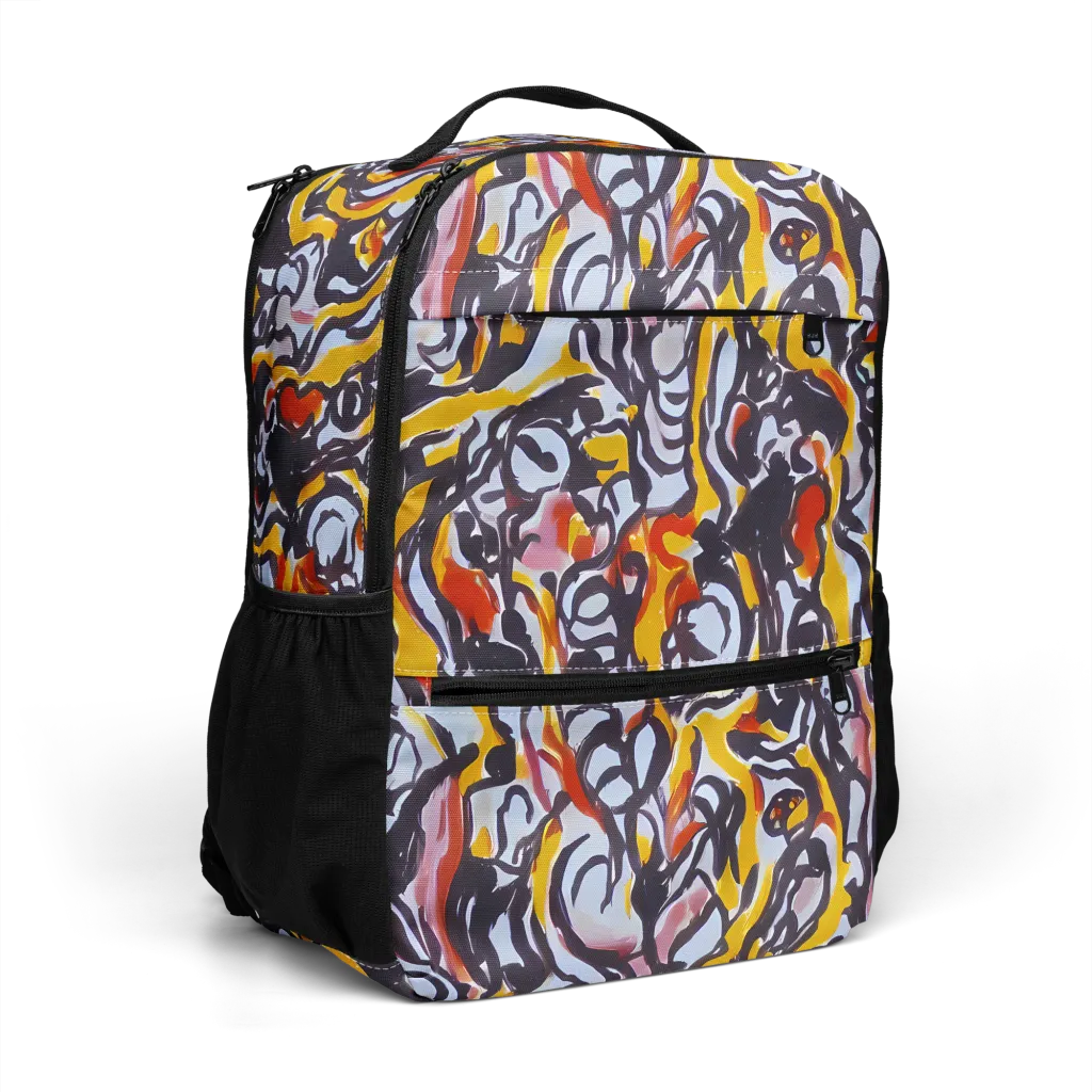 Saffron After Dark on Utility Backpack — Right Front