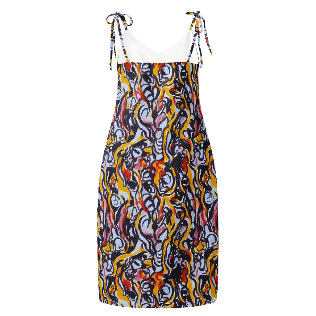 Saffron After Dark on Slip Dress — Back