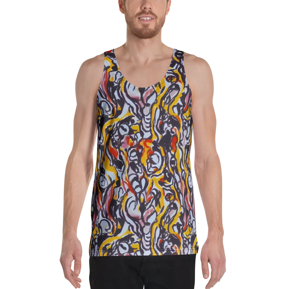 Saffron After Dark on Men's Tank Top — Front