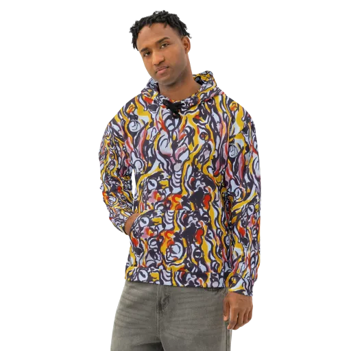 Saffron After Dark on a Cotton Hoodie