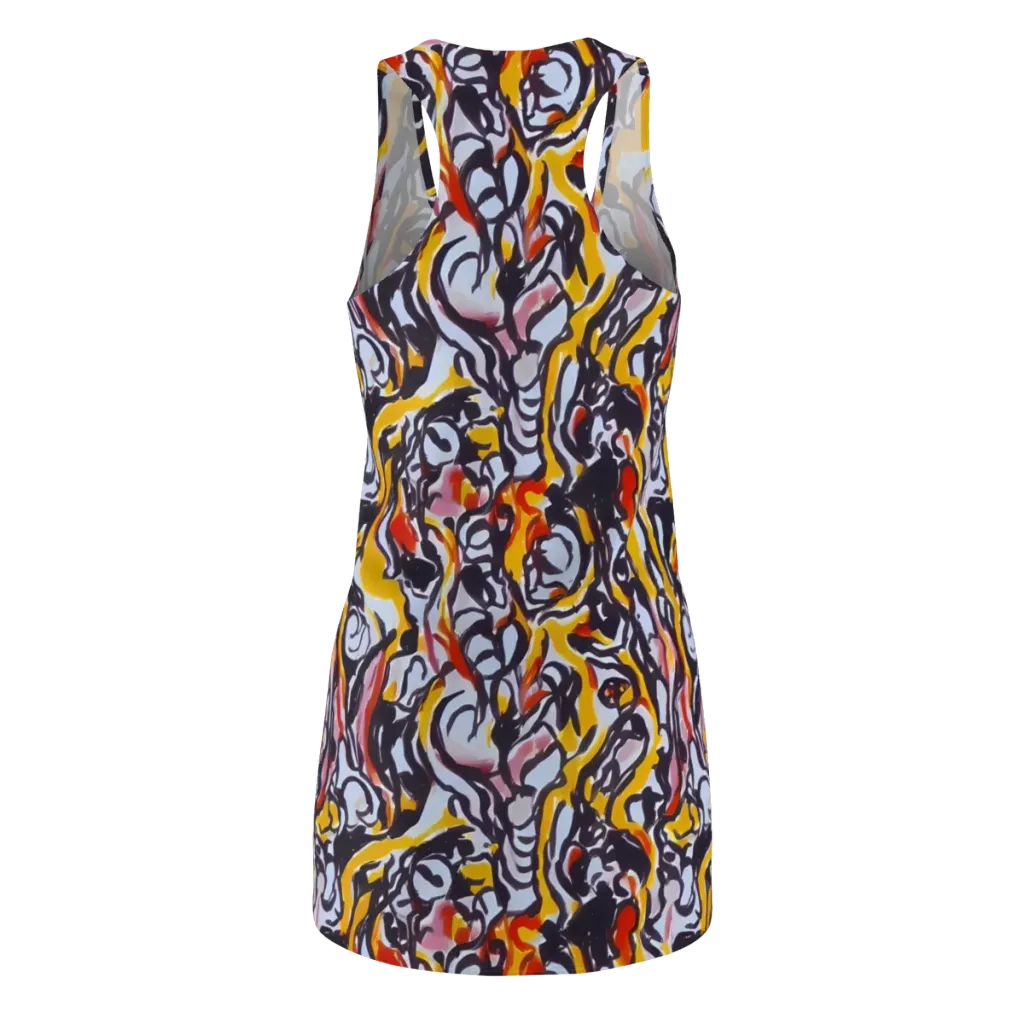 Saffron After Dark on Racerback Dress — Back