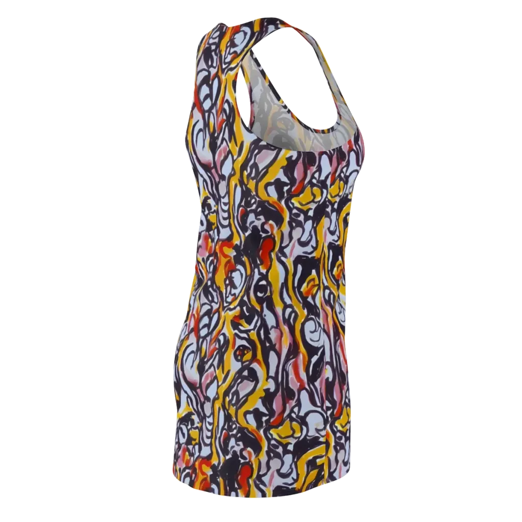 Saffron After Dark on Racerback Dress — Back Side