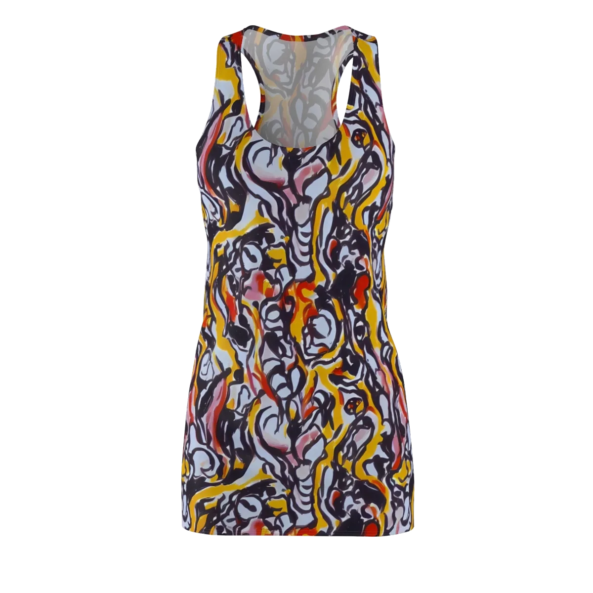 Saffron After Dark on Racerback Dress — Front
