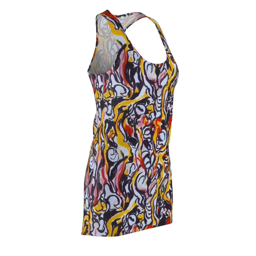 Saffron After Dark on Racerback Dress — Front Side