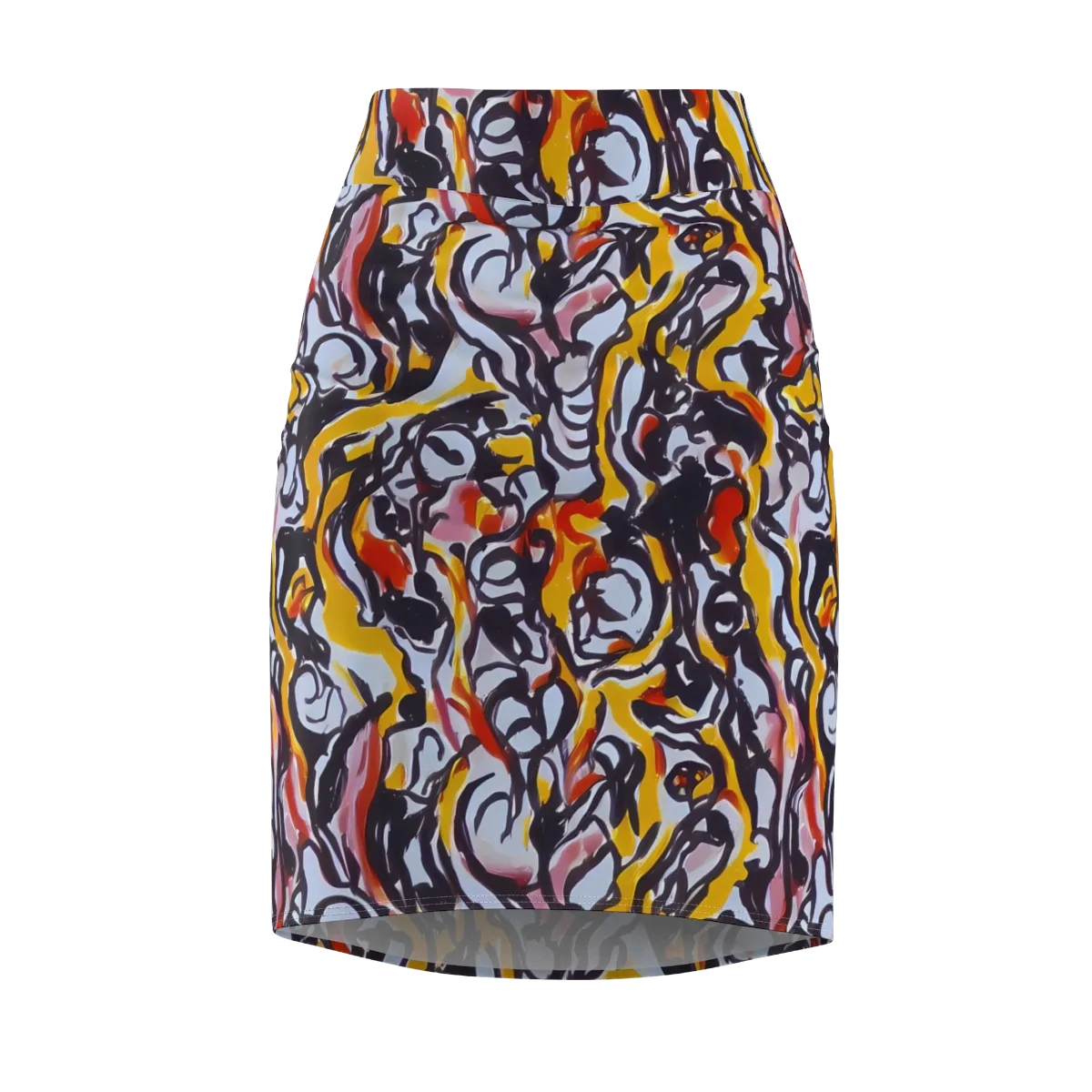 Saffron After Dark on Pencil Skirt — Front