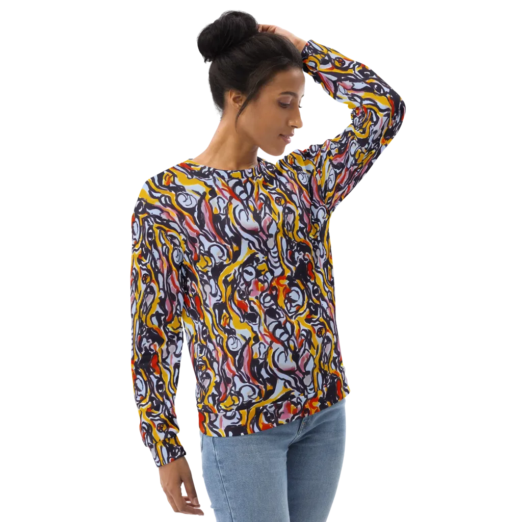 Saffron After Dark on Sweatshirt — Right Front