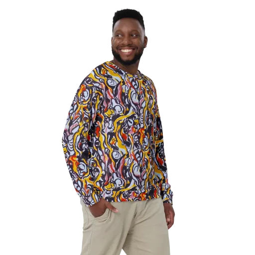 Saffron After Dark on a Sweatshirt