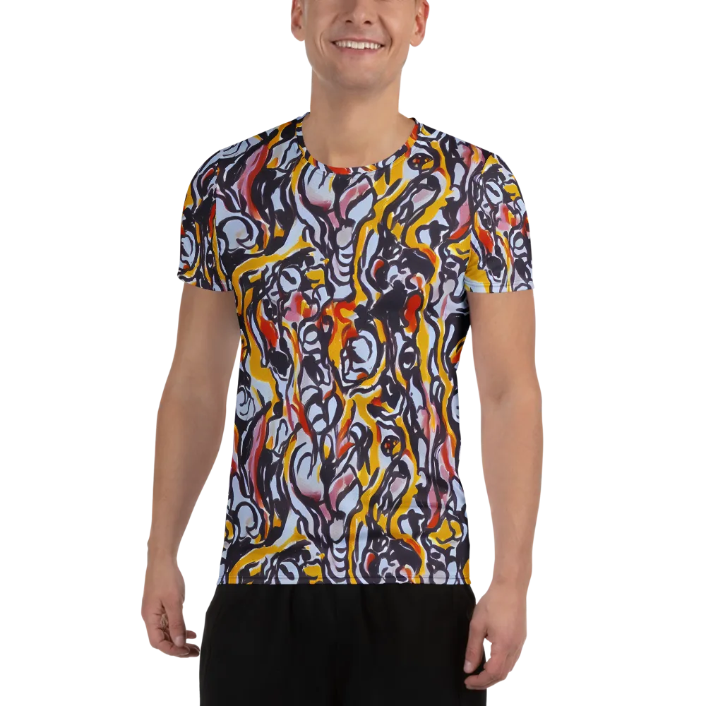 Saffron After Dark on Men's Athletic T-Shirt — Front