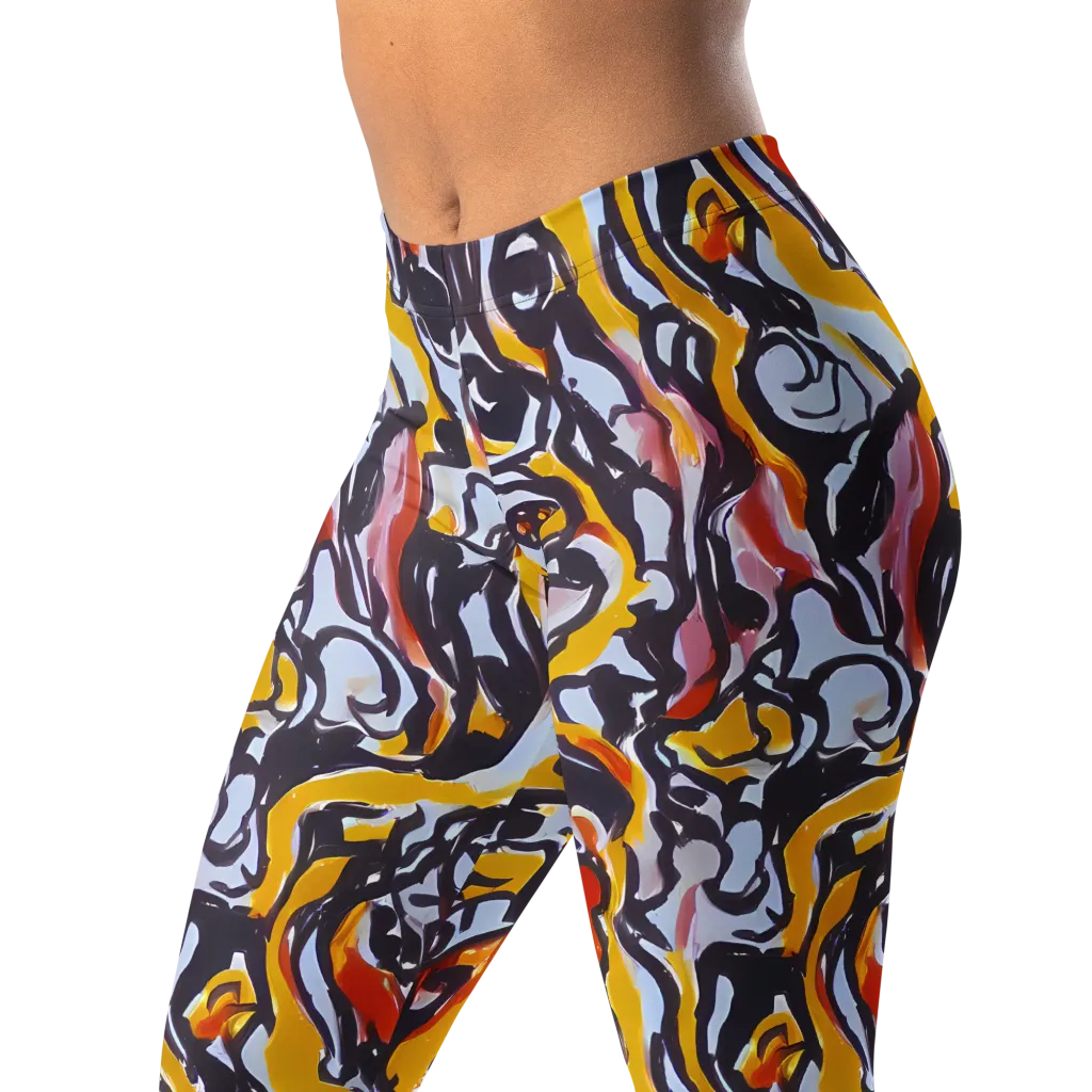 Saffron After Dark on Leggings — Left Front