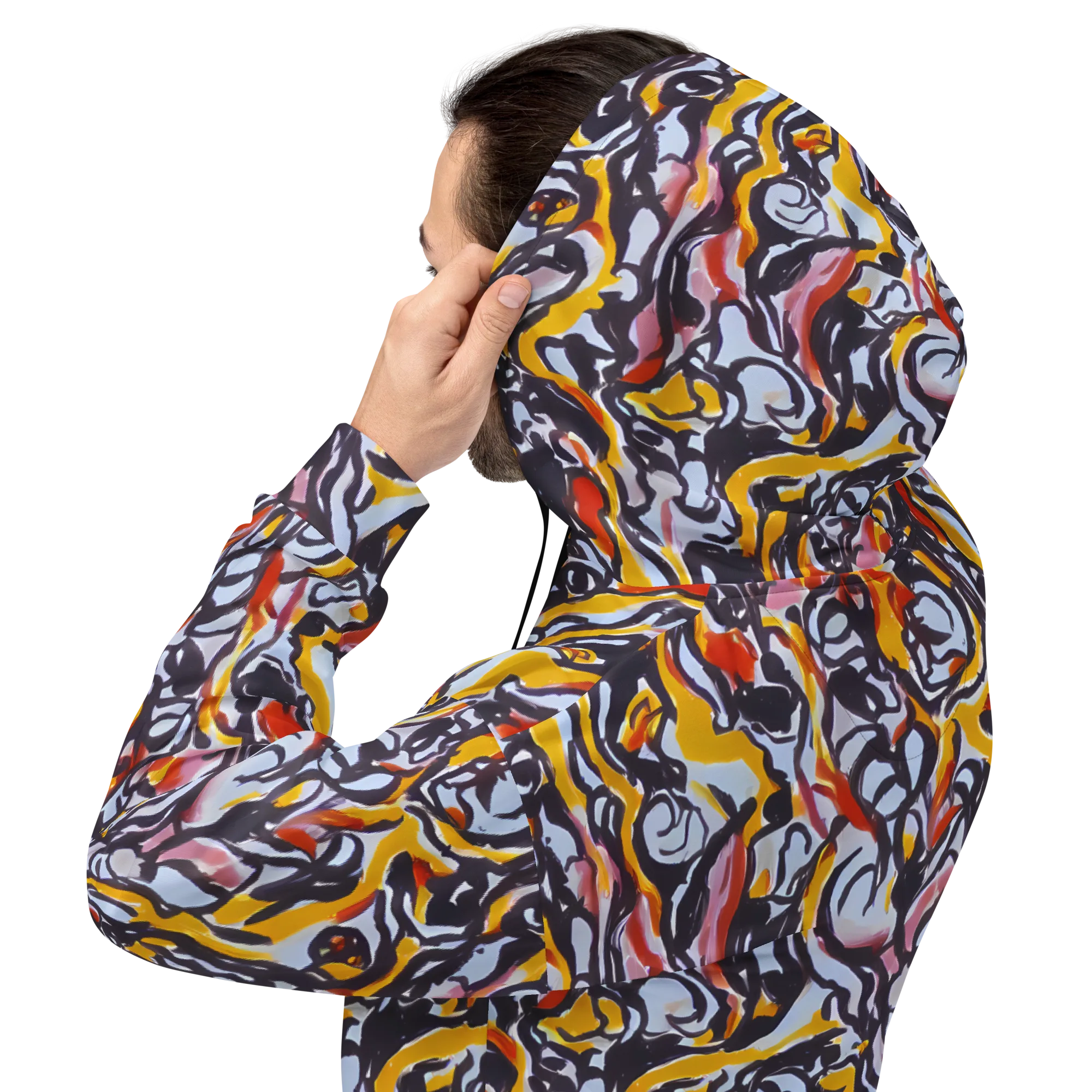 Saffron After Dark on Hoodie — Back