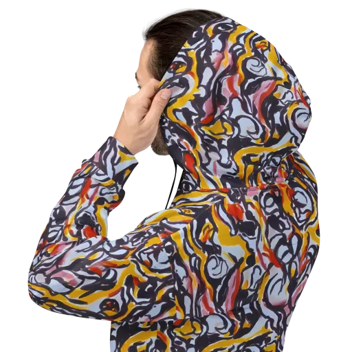 Saffron After Dark on a Hoodie
