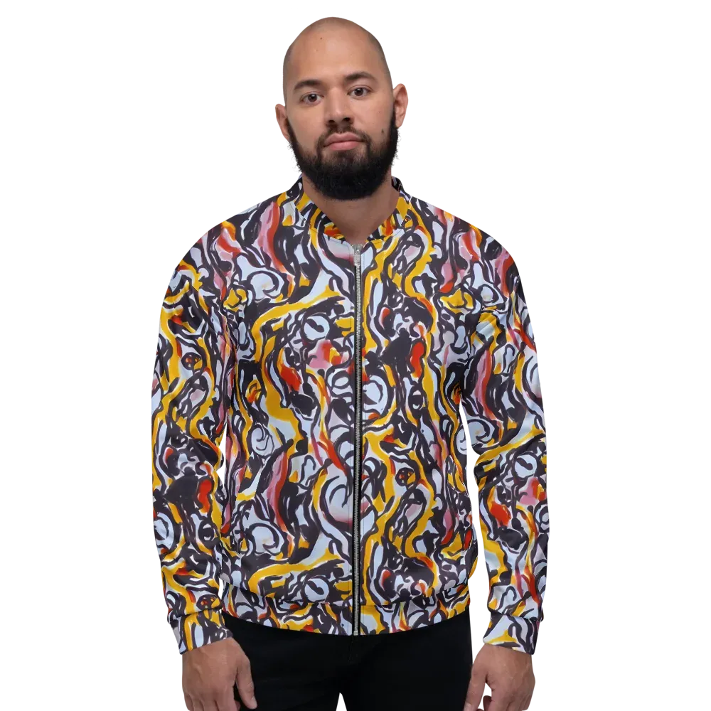 Saffron After Dark on Bomber Jacket — Front