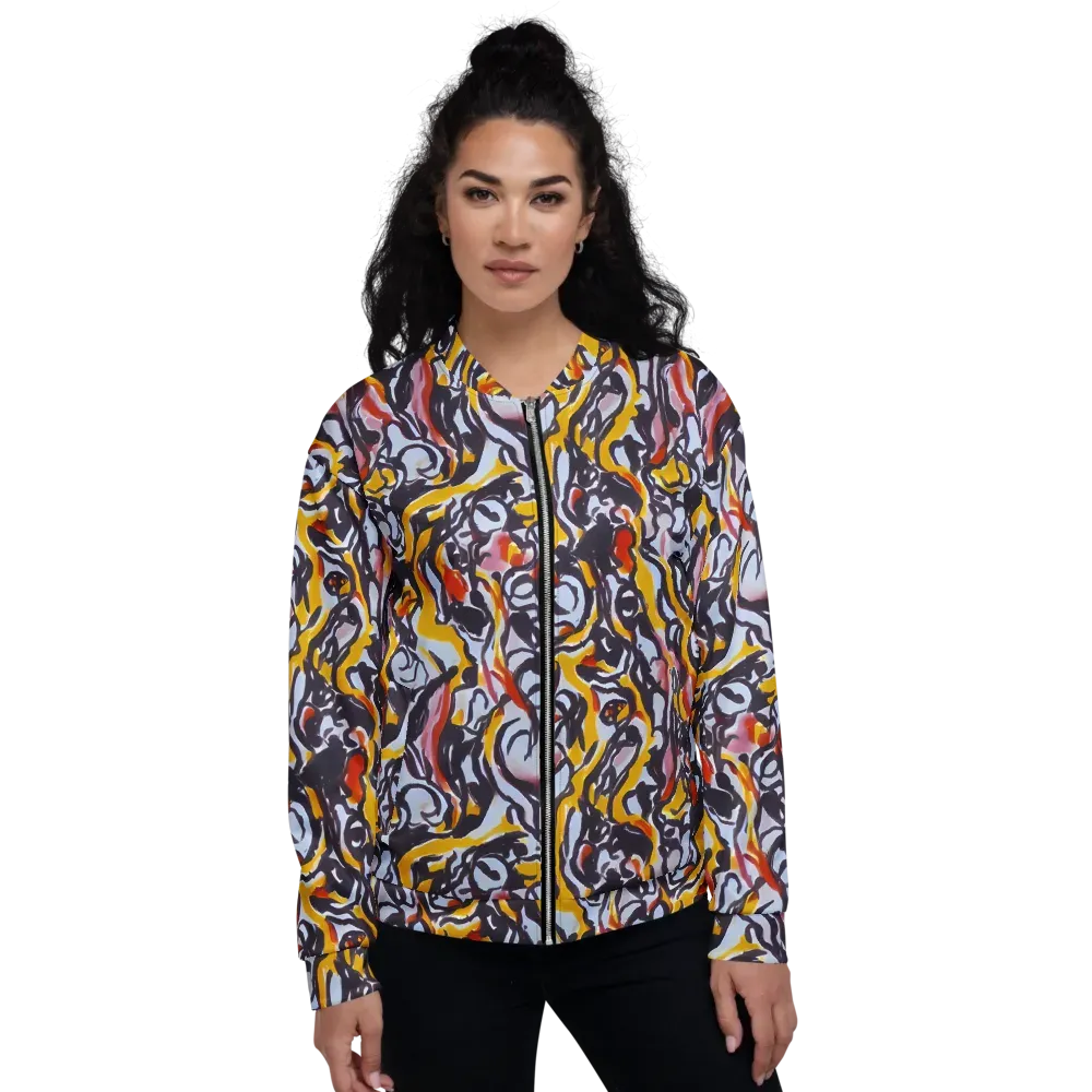 Saffron After Dark on Bomber Jacket — Front