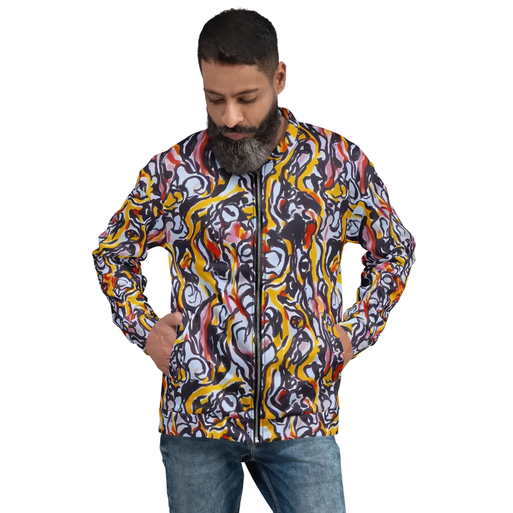 Saffron After Dark on Bomber Jacket — Front